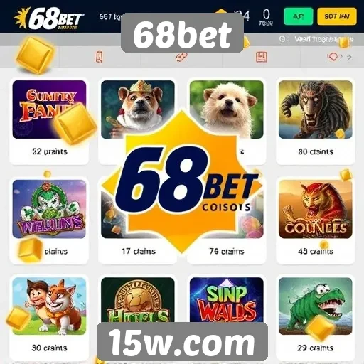 Jogos populares disponíveis na plataforma 68bet
